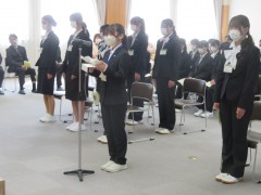 上田看護専門学校　4期生14人入学